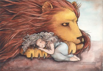 León Painting - hija de un león